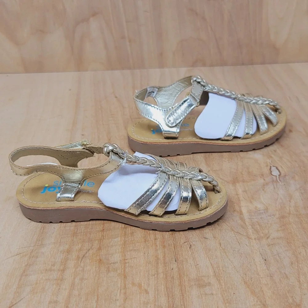 Sandals By Carters Toddler Size 7 Gold FREYA Style Eur 23